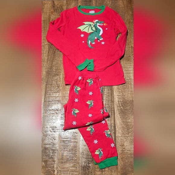 Boys Christmas Dragon  PJs Size 14-16 - Picture 1 of 1